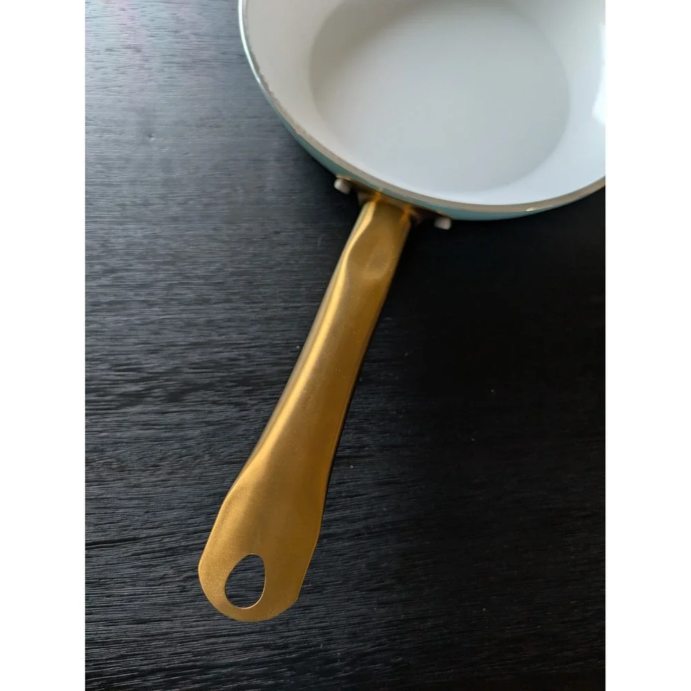 9.5 Fry Pan Limited Edition Turquoise Aluminum Skillet Bel Fer Blue Dwellsix NEW
